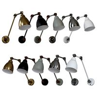 Wall lamp with switch A2055AP-1AB - 1BK - 1GY - 1SS - 1WH