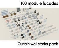 100 curtain walls modules