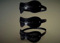 Black Spike BDSM blindfold strap bondage set