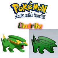 Amazing Pokemon Electrike Cookie Cutter Stamp Cake Decorating