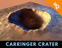 Barringer Crater Meteorite Crater Desert Dunes Rocks Terrain