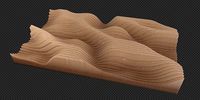 High quality Artistic decoration Wave wall abstract table panel