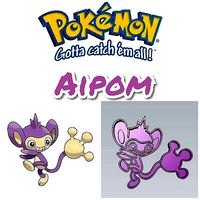 Amazing Pokemon Aipom Cookie Cutter Stamp Cake Decorating