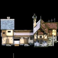 fantasy Stylized Medieval House b6