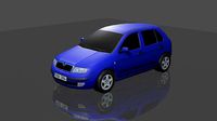 SKODA FABIA mk1 low poly car