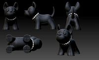 dog  key chain