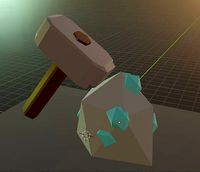 Hammer mining diamond