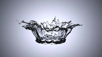 3D Crown Shape Splash Water or Liquid Splash or Effects Splash