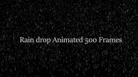 Rain drop 500 frames animated