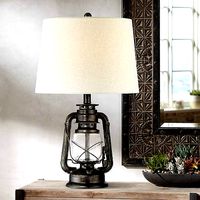 Murphy Weathered Bronze Miner Lantern Table Lamp
