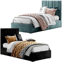 RH TEAGAN UPHOLSTERED PLATFORM TWIN BED