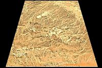 NEOM city topography Saudi Arabia - tile n30 e37