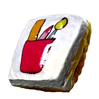 054 Donut bun brush Scan 3D model with UV map