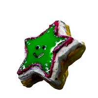 037 Donut green star Scan 3D model with UV map