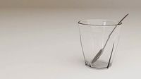 Oldschool espresso small glass coffee cup