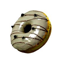 018 Donut whitechock chockchip Scan 3D model with UV map