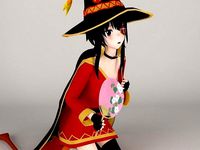 Megumin anime girl pose 05