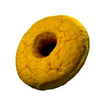 002 Donut plain Scan 3D model with UV map