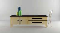 Mueble con adornos