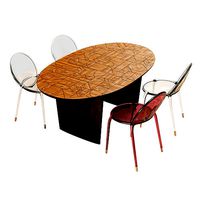 Roche Bobois patchwork dining table 180 loop chair