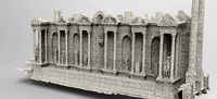 Athens Greece stone pillars wall 1
