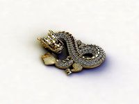 Dragon Pendant chiana dragon thai dragon