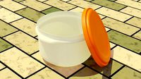 Low- and Highpoly Tupper Box