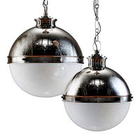 Emerson 1-light single globe pendant-chrome