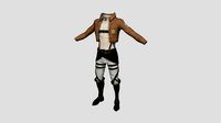 Attack on Titan Outfit 05 Military - Character Design Anime