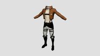 Attack on Titan Outfit 04 Scouting - Character Design Anime