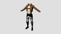 Attack on Titan Outfit 02 Trainee - Character Design Anime