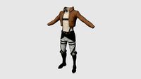 Attack on Titan Outfit 01 - No Symbol - Character Design Anime