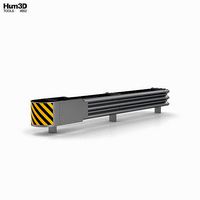 Thrie-Beam Guardrail Barrier Double Sides Ending