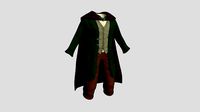 Hobbit Outfit 03 Red Green - Character Design Fashion