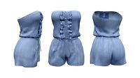 Strapless Romper Suit