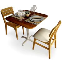 Vicky And Lodge Wooden Table And Chair Set