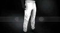 White Stonewashed Jogger Pants