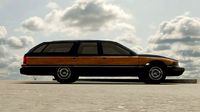 Low Poly 1992 Buick Roadmaster Estate Wagon Rigged