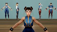 Chun Li Fortnite Skin T-Pose RIGGING
