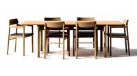 Post Dining Table set 3446 - black