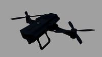Quadrocopter Dron high detailed 3D model