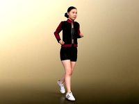 Anita 20024-03 - Animated Young Athletic Woman Jogging