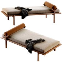 Walnut Crescent Lounge by Vonnegut Kraft