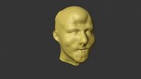human head 3D model