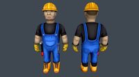 Builder low poly for mobile games