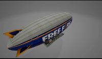 blimp zeppelin aircraft aerostat