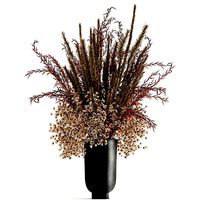 Bouquet of dried flowers in a vase 164