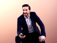 Anselmo 10960 - Business Man Talking With Smartphone In Hand