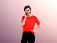 Nadin 10753 - Woman Standing Talking On Phone