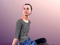 Mady 10108 - Teenager Girl Sitting On Ground